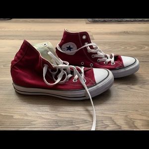 Burgundy Converses